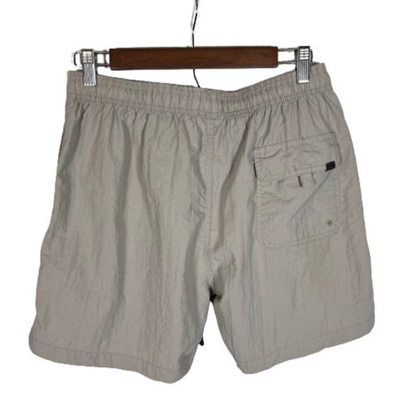 Spicy Tuna Mens Swim Trunks Shorts Elastic Drawstring Waist‎ Taupe Size Medium - Picture 9 of 10